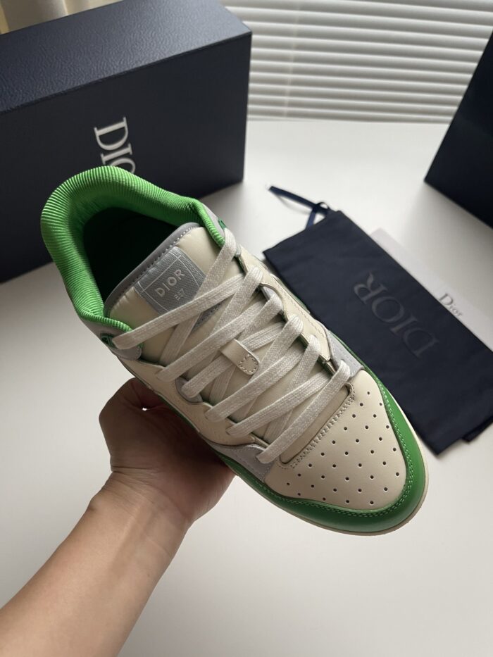 Dior B57 Low-Top Sneaker Green and Cream