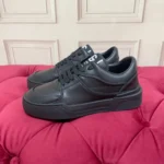 Dolce & Gabbana Calfskin New Roma Sneakers In Black
