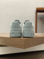 Dolce & Gabbana Calfskin Portofino Sneakers Gray