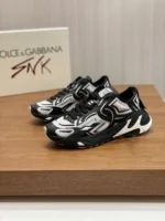 Dolce & Gabbana Fast in Maglina Panelled Sneakers Black