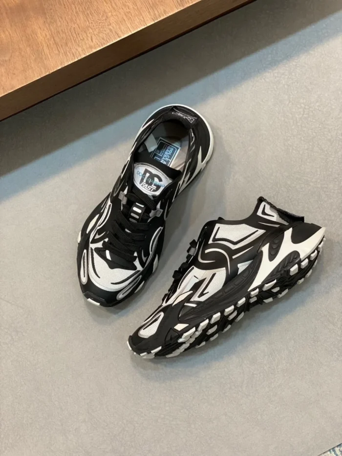 Dolce & Gabbana Fast in Maglina Panelled Sneakers Black