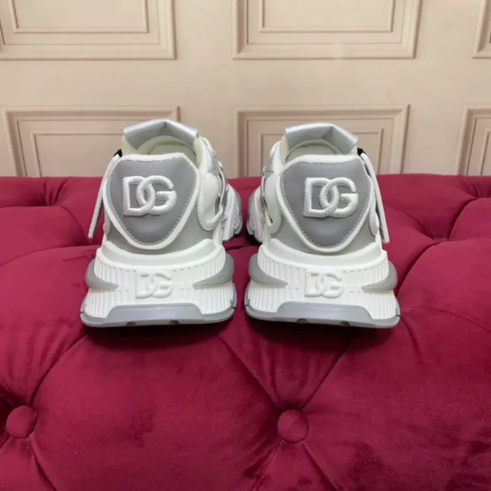 Dolce & Gabbana Mixed-material Airmaster Sneakers In Gray
