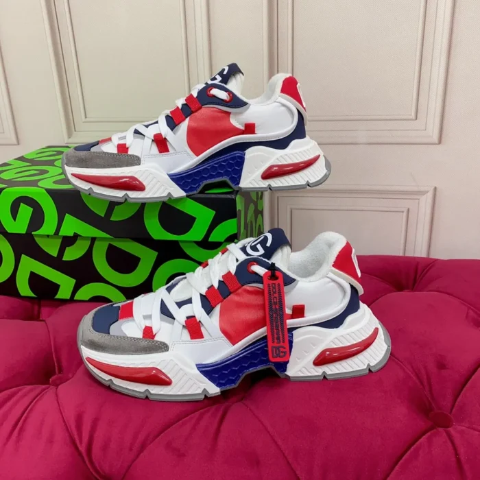 Dolce & Gabbana Mixed-material Airmaster Sneakers Red