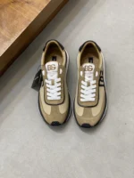 Dolce & Gabbana Mixed-material DG Cushion Sneakers In Beige