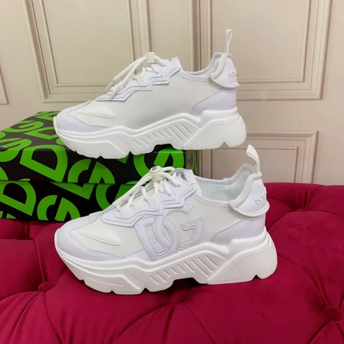 Dolce & Gabbana Mixed-materials Daymaster Sneakers In White