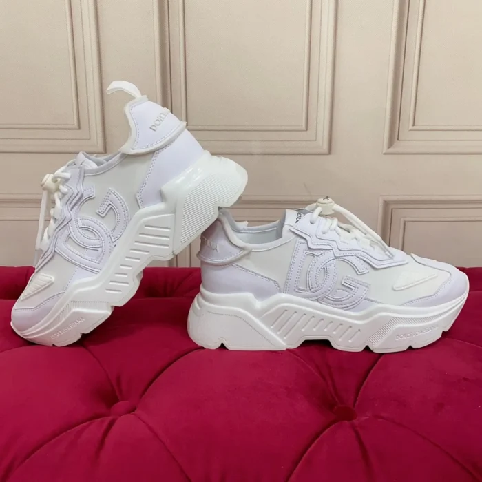 Dolce & Gabbana Mixed-materials Daymaster Sneakers In White