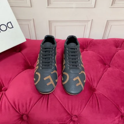 Dolce & Gabbana Vintage Black Mesh Trainer