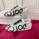 Dolce & Gabbana Vintage White Mesh Trainer