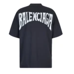 Balenciaga Hand-drawn T-shirt Medium Fit in Black Faded Rmwbbts24