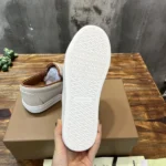 Burberry Beige Slip-on Sneakers