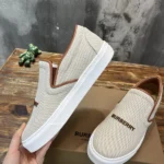 Burberry Beige Slip-on Sneakers