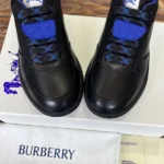 Burberry Black Leather Terrace Sneakers