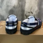 Burberry Checked Blue Slip-on Sneakers