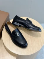 Burberry Leather Loafers Black