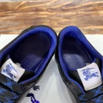 Burberry Leather Stock Sneakers In Black