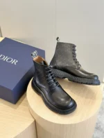 Dior Buffalo Lace-up Boot Black
