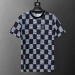 Louis Vuitton Damier Short-Sleeved Cotton T-Shirt Rmlvts44