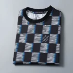 Louis Vuitton Damier Short-Sleeved Cotton T-Shirt Rmlvts44