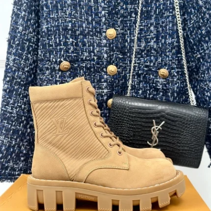 Louis Vuitton LV Checker Ranger Boot Beige