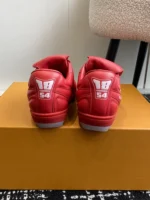Louis Vuitton LV Footprint Soccer Sneaker Red