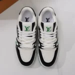 Louis Vuitton Trainer White Green Black Sneaker