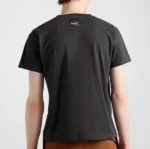 Prada Print jersey T-shirt Dark green Rmwprdts21