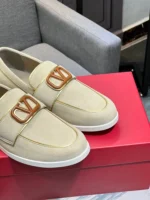 Valentino Garavani Loafers Shoes Beige
