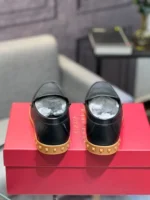 Valentino Garavani Rockstud Loafers Moccasin Black