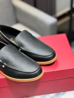 Valentino Garavani Rockstud Loafers Moccasin Black