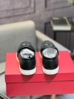Valentino Leisure Flows Calfskin Loafer Black