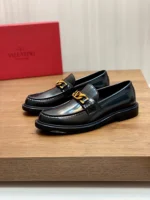 Valentino Loafer for Men Black Leather