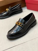 Valentino Loafer for Men Black Leather
