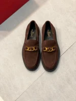 Valentino Loafer for Men Brown Suede