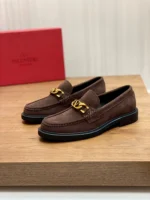 Valentino Loafer for Men Brown Suede