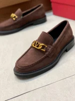 Valentino Loafer for Men Brown Suede