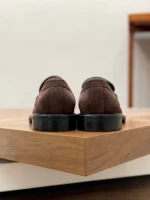 Valentino Loafer for Men Brown Suede