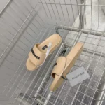 Balenciaga Pool Slide Sandal in Beige