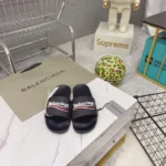 Balenciaga Pool Slide Sandal in Black