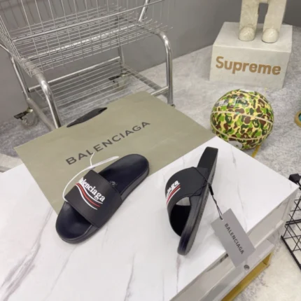 Balenciaga Pool Slide Sandal in Black