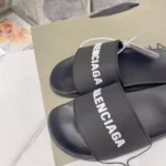 Balenciaga Pool Slide Sandal in Black/white