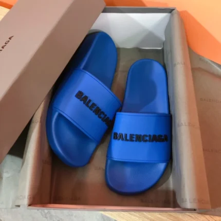 Balenciaga Pool Slide Sandal in Blue