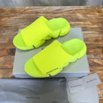 Balenciaga Speed 2.0 Recycled Knit Slide Sandal Green