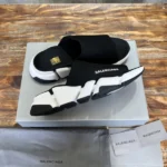 Balenciaga Speed 2.0 Recycled Knit Slide Sandal Black