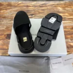 Balenciaga Speed 2.0 Recycled Knit Slide Sandal in Black