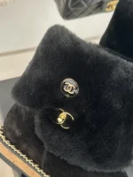 Chanel Boots In Black Suede