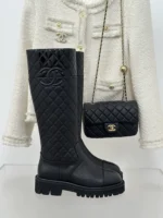Chanel High Boots in Black