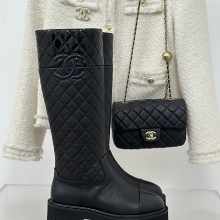 Chanel High Boots in Black