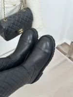 Chanel High Boots in Black