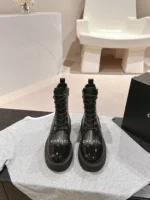 Chanel Lace-up Boots