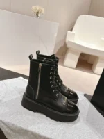 Chanel Lace-up Boots